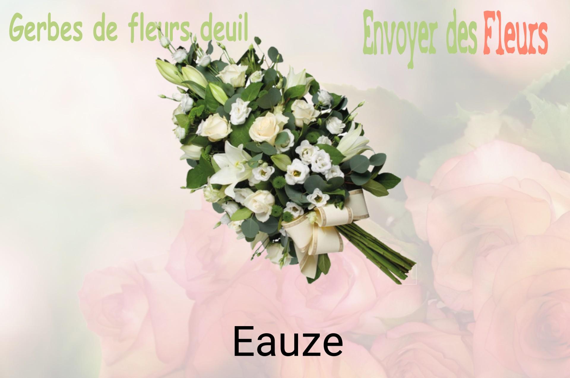 Gerbe de fleurs de deuil livrée à Eauze